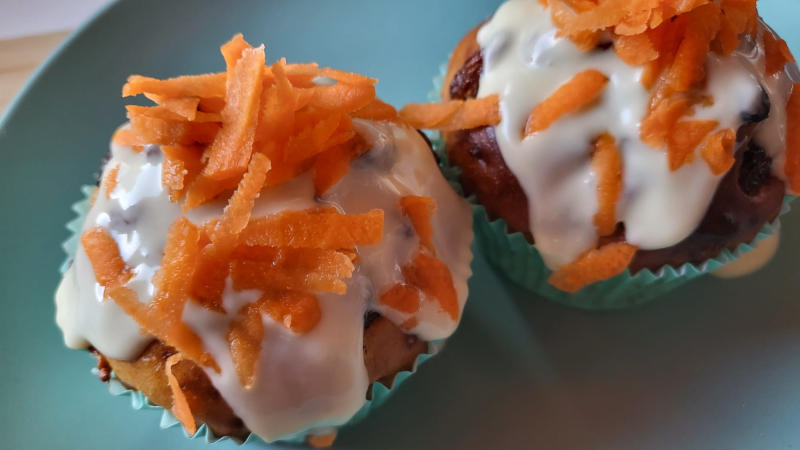 Muffin proteici alla carota