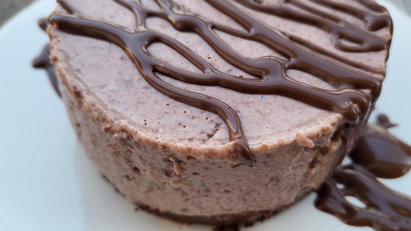 Cheesecake proteica al cioccolato