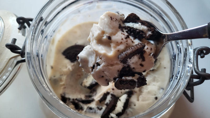 Gelato Oreo proteico