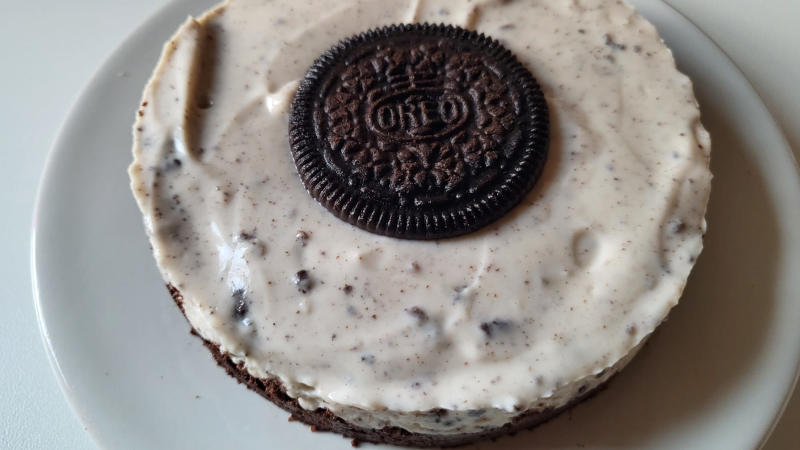 Cheesecake Oreo proteica allo yogurt