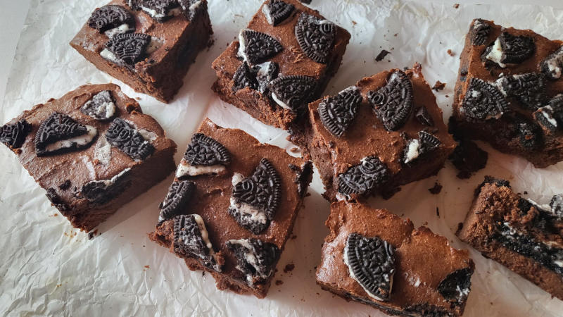 Oreo brownies proteici