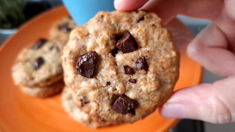 Cookies di avena con cioccolato