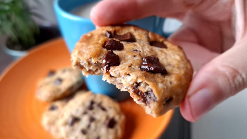 Cookies di avena con cioccolato